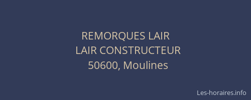 REMORQUES LAIR