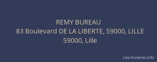 REMY BUREAU
