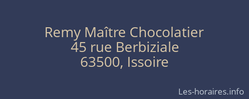 Remy Maître Chocolatier
