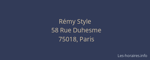 Rémy Style
