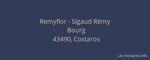 Remyflor - Sigaud Rémy