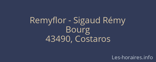 Remyflor - Sigaud Rémy