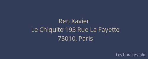 Ren Xavier