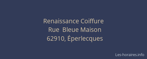 Renaissance Coiffure