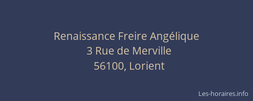 Renaissance Freire Angélique