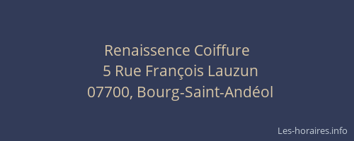 Renaissence Coiffure