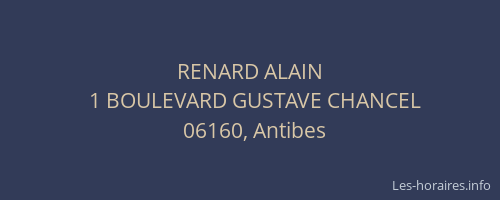 RENARD ALAIN