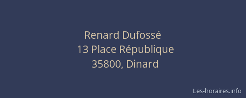 Renard Dufossé