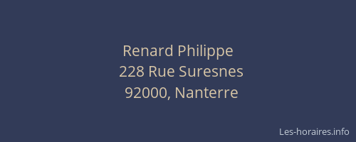 Renard Philippe