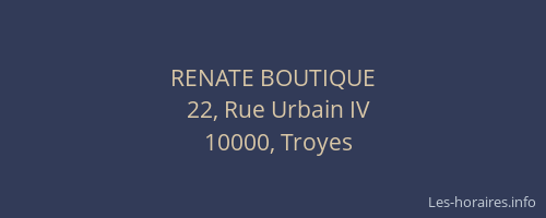 RENATE BOUTIQUE