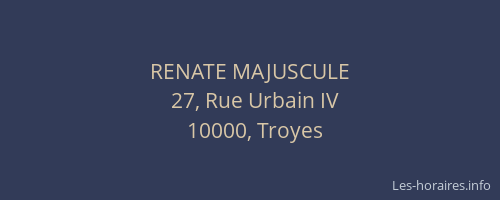 RENATE MAJUSCULE