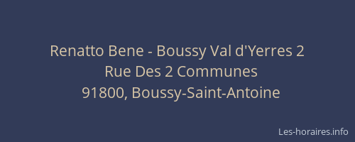 Renatto Bene - Boussy Val d'Yerres 2