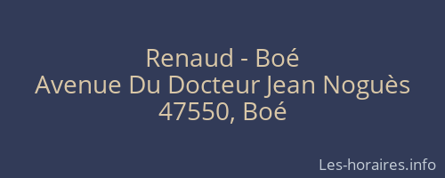 Renaud - Boé