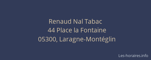 Renaud Nal Tabac