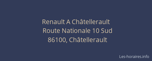 Renault A Châtellerault