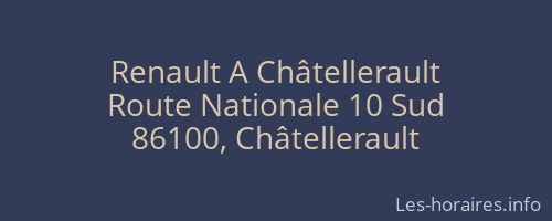 Renault A Châtellerault