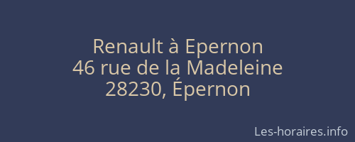 Renault à Epernon