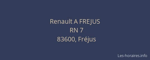 Renault A FREJUS