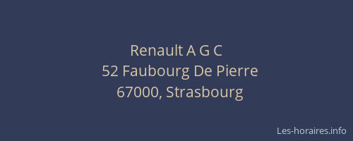 Renault A G C