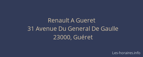 Renault A Gueret