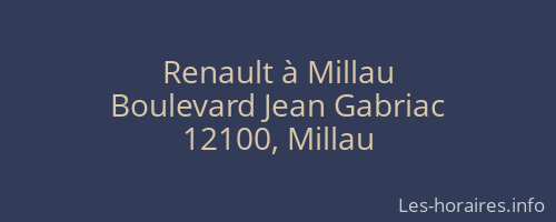 Renault à Millau
