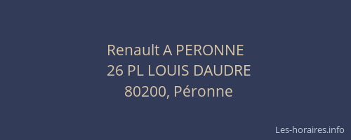 Renault A PERONNE