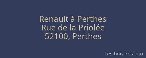Renault à Perthes