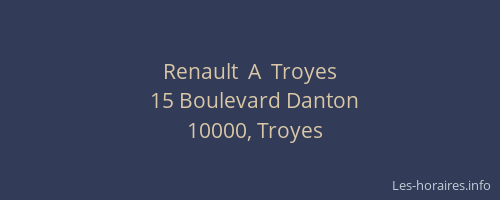 Renault  A  Troyes