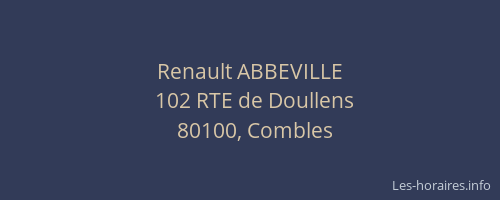 Renault ABBEVILLE