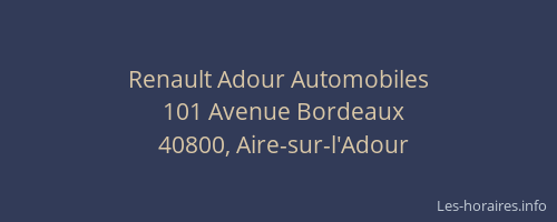 Renault Adour Automobiles