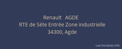 Renault   AGDE