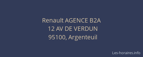 Renault AGENCE B2A