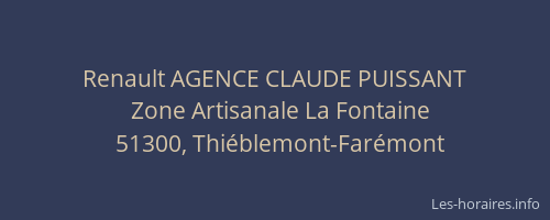 Renault AGENCE CLAUDE PUISSANT