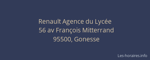 Renault Agence du Lycée