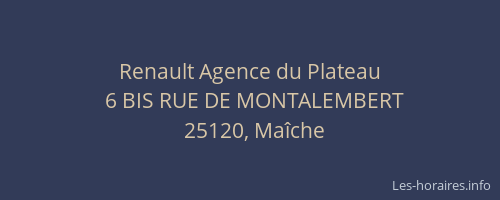 Renault Agence du Plateau