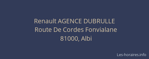 Renault AGENCE DUBRULLE