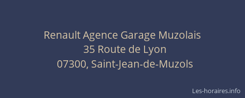 Renault Agence Garage Muzolais