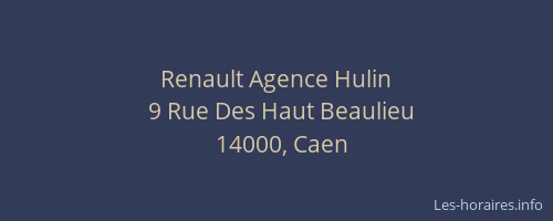 Renault Agence Hulin