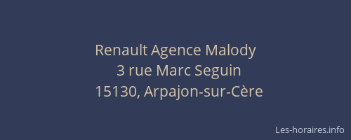 Renault Agence Malody