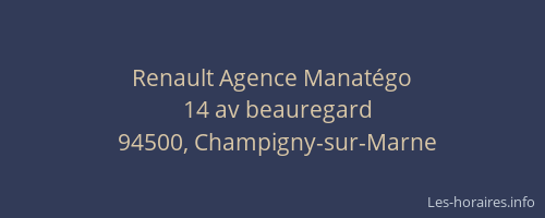Renault Agence Manatégo