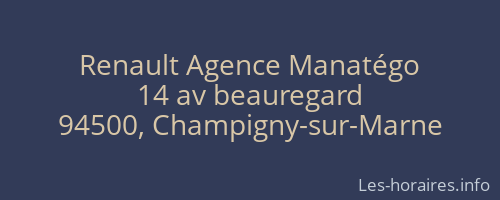 Renault Agence Manatégo