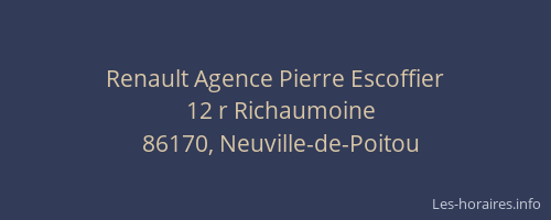 Renault Agence Pierre Escoffier