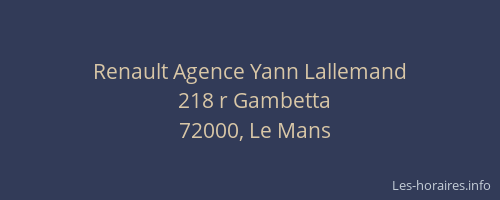 Renault Agence Yann Lallemand
