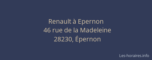 Renault à Epernon