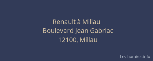 Renault à Millau