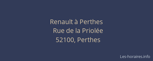 Renault à Perthes