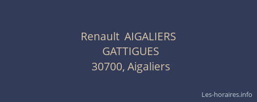Renault  AIGALIERS