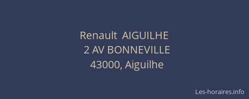 Renault  AIGUILHE