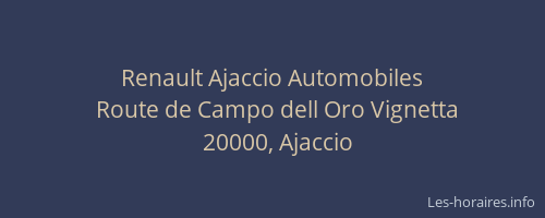 Renault Ajaccio Automobiles