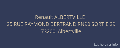 Renault ALBERTVILLE